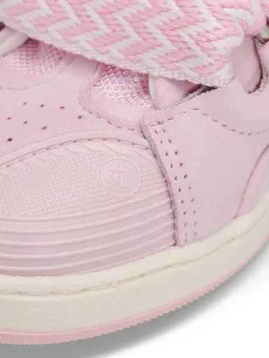 Lanvin Kid's Curb Leather Sneakers - Pink 1.5 (Child) | Thumbnail 3
