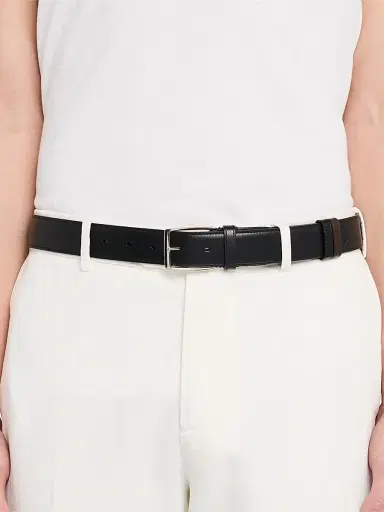 dunhill Men's Smooth Leather Belt - Black | Thumbnail 2 dunhill Men's Smooth Leather Belt - Black | Thumbnail 2