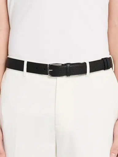 dunhill Men's Grained Leather Belt - Black | Thumbnail 2 dunhill Men's Grained Leather Belt - Black | Thumbnail 2