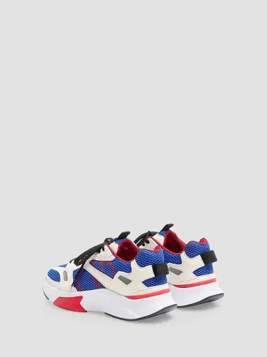 Valentino Garavani Men's Demivee Sneakers in Mesh Fabric with Suede Inserts | Thumbnail 3