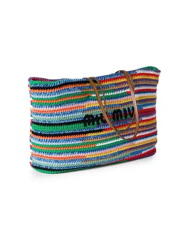 Miu Miu Women's Crochet Tote Bag | Thumbnail 5