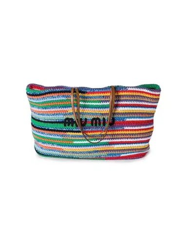 Miu Miu Women's Crochet Tote Bag | Thumbnail 1