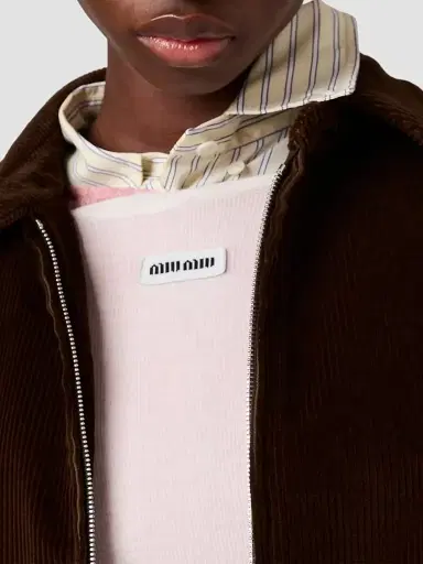 Miu Miu Women's Corduroy Blouson Jacket - Brown - Size 8 | Thumbnail 4 Miu Miu Women's Corduroy Blouson Jacket - Brown - Size 8 | Thumbnail 4