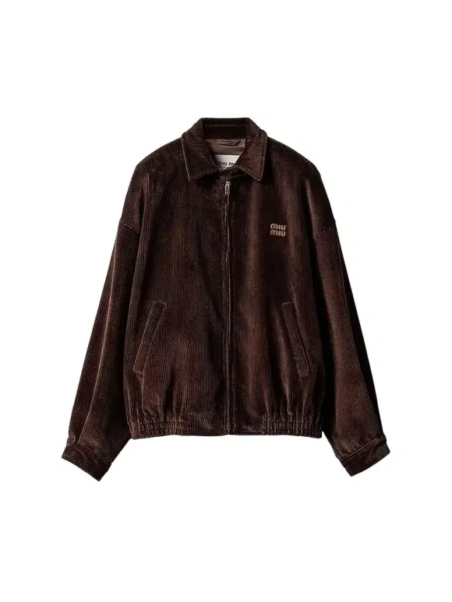 Miu Miu Women's Corduroy Blouson Jacket - Brown