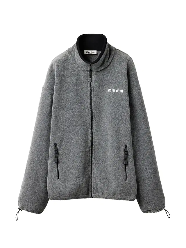 Miu Miu Women's Fleece Sweatshirt - Grey