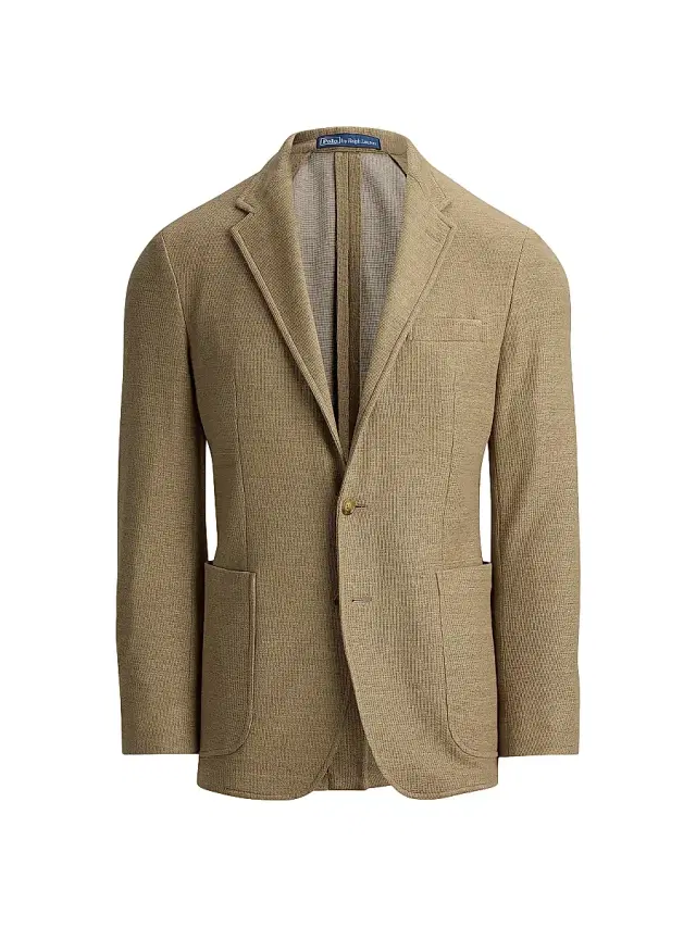 Polo Ralph Lauren Men's Textured Linen-Blend Blazer - Khaki
