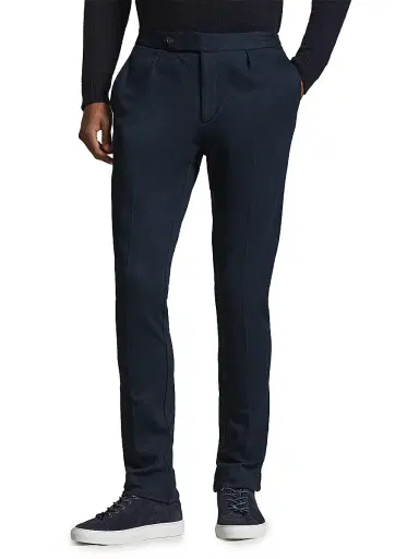Polo Ralph Lauren Men's Pleated-Front Knit Mesh Sport Trousers - Navy - Size 36 | Thumbnail 3