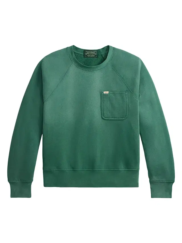 Polo Ralph Lauren Men's Seasonal Fleece Cotton-Blend Sweatshirt - Antique Green