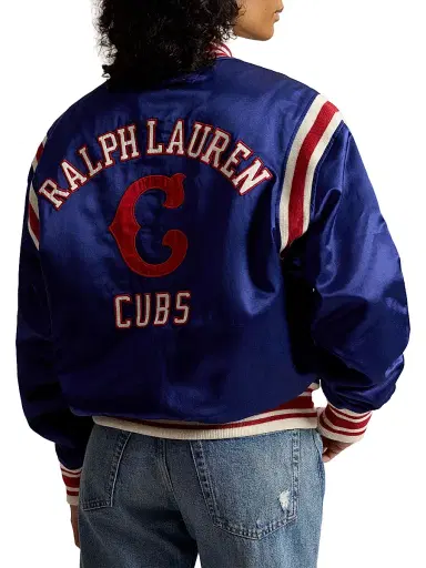 Polo Ralph Lauren Men's Cubs Cotton-Blend Satin Bomber Jacket - Fall Royal - Size XXL | Thumbnail 5 Polo Ralph Lauren Men's Cubs Cotton-Blend Satin Bomber Jacket - Fall Royal - Size XXL | Thumbnail 5