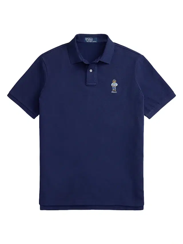 Polo Ralph Lauren Men's Artisan Cotton Mesh Polo Shirt - Freshwater Denim Bear