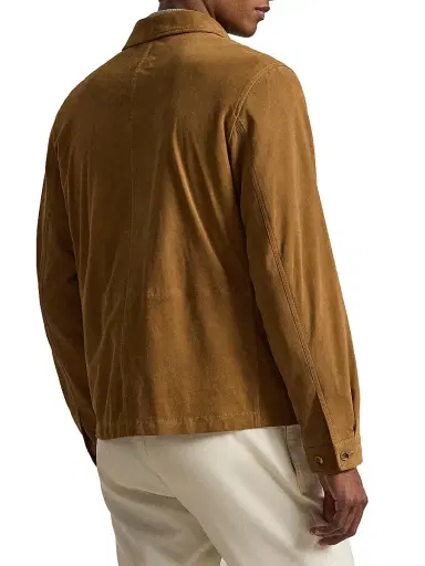 Polo Ralph Lauren Men's Suede Utility Jacket | Thumbnail 4 Polo Ralph Lauren Men's Suede Utility Jacket | Thumbnail 4