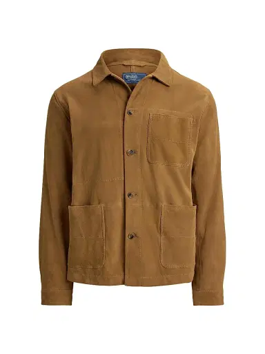 Polo Ralph Lauren Men's Suede Utility Jacket | Thumbnail 1 Polo Ralph Lauren Men's Suede Utility Jacket | Thumbnail 1