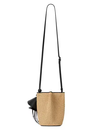 Givenchy Women's Nano Snap Bucket Bag in Raffia - Natural | Thumbnail 5
