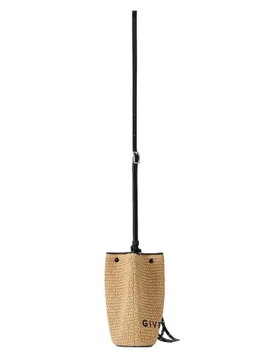 Givenchy Women's Nano Snap Bucket Bag in Raffia - Natural | Thumbnail 6