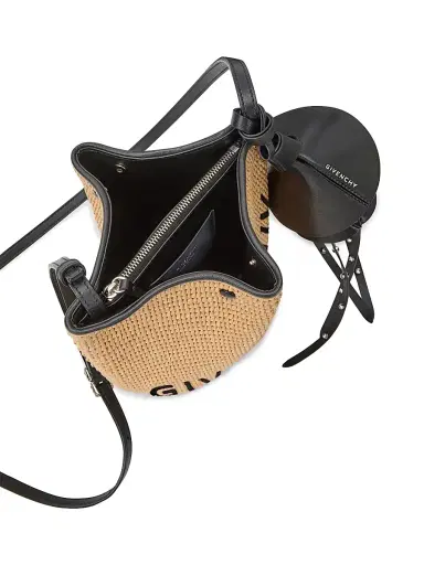 Givenchy Women's Nano Snap Bucket Bag in Raffia - Natural | Thumbnail 7