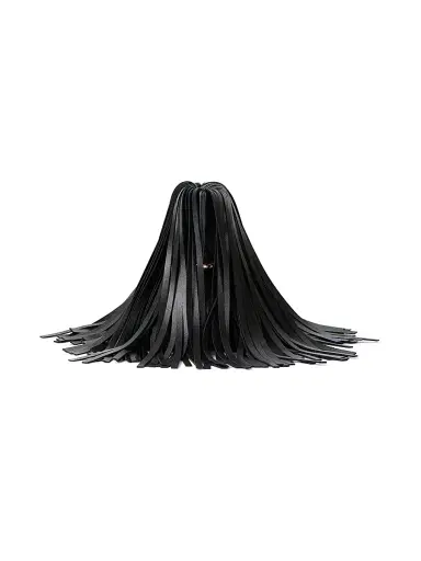 Givenchy Women's Pinch Soft Clutch in Nappa Leather with Fringes - Black | Thumbnail 2 Givenchy Women's Pinch Soft Clutch in Nappa Leather with Fringes - Black | Thumbnail 2