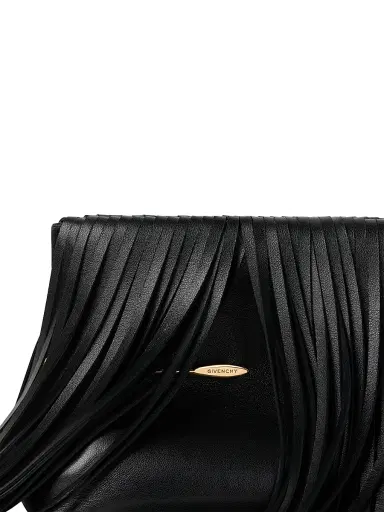 Givenchy Women's Pinch Soft Clutch in Nappa Leather with Fringes - Black | Thumbnail 5 Givenchy Women's Pinch Soft Clutch in Nappa Leather with Fringes - Black | Thumbnail 5