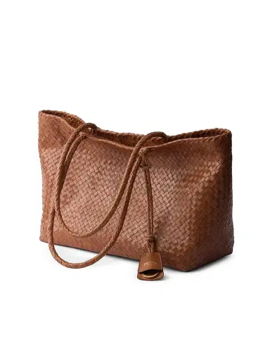 Prada Women's Leather Tote Bag - Brown | Thumbnail 4