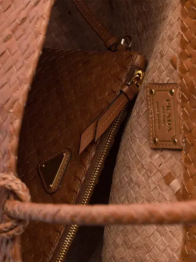 Prada Women's Leather Tote Bag - Brown | Thumbnail 7