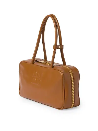 Miu Miu Women's Beau Leather Top-Handle Bag - Brown | Thumbnail 5