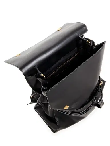 MOSCHINO Men's Tie Me Leather Backpack | Thumbnail 3 MOSCHINO Men's Tie Me Leather Backpack | Thumbnail 3