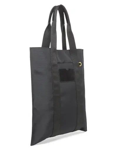 MOSCHINO Men's Logo Hardware Canvas Tote Bag - Black | Thumbnail 4 MOSCHINO Men's Logo Hardware Canvas Tote Bag - Black | Thumbnail 4