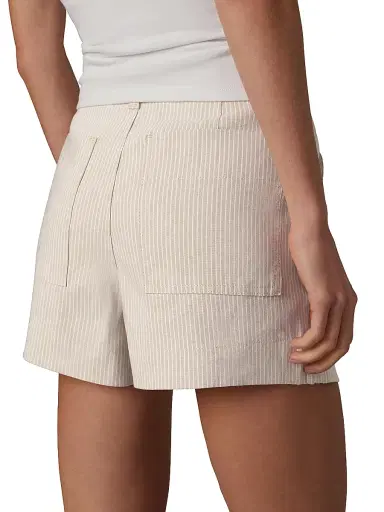 Joe's Jeans Women's The Karter Striped Linen-Blend Shorts - Micro Stripe | Thumbnail 4