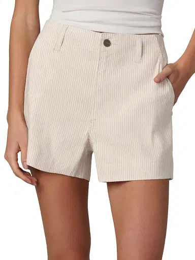 Joe's Jeans Women's The Karter Striped Linen-Blend Shorts - Micro Stripe | Thumbnail 5