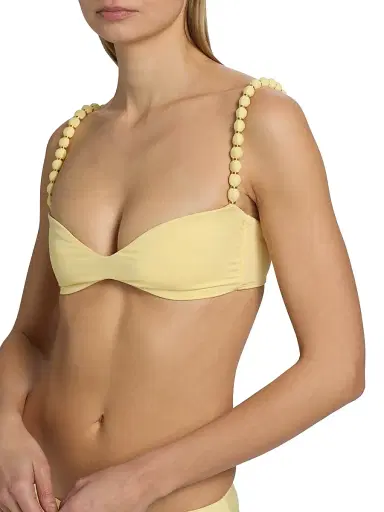 Peixoto Women's Asher Bikini Top - Honeycomb - Size Large | Thumbnail 5