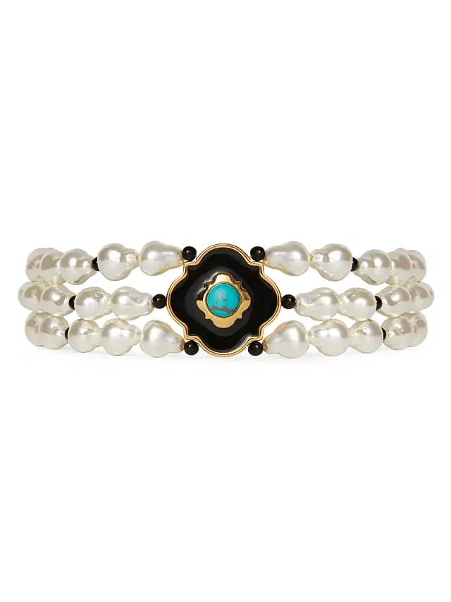 Women's Biltmore Diana Triple Row Choker - Patina Green