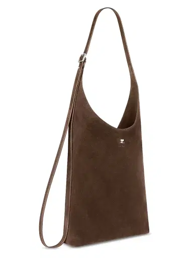 Courrèges Women's Melt Suede Tote Bag - Dark Bronze | Thumbnail 2