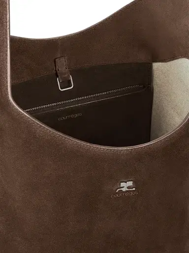 Courrèges Women's Melt Suede Tote Bag - Dark Bronze | Thumbnail 4