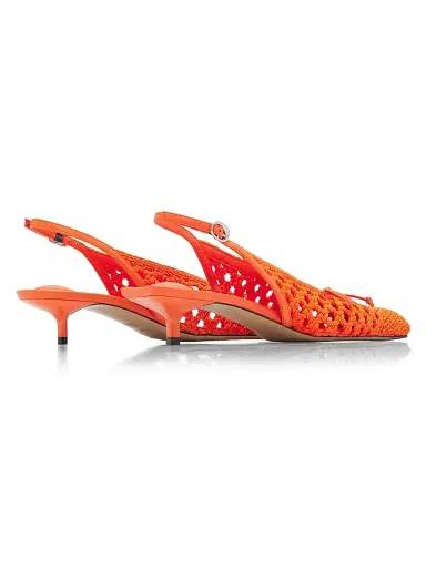 Jacquemus Women's Cubisto Woven Leather Slingback Pumps | Thumbnail 3 Jacquemus Women's Cubisto Woven Leather Slingback Pumps | Thumbnail 3