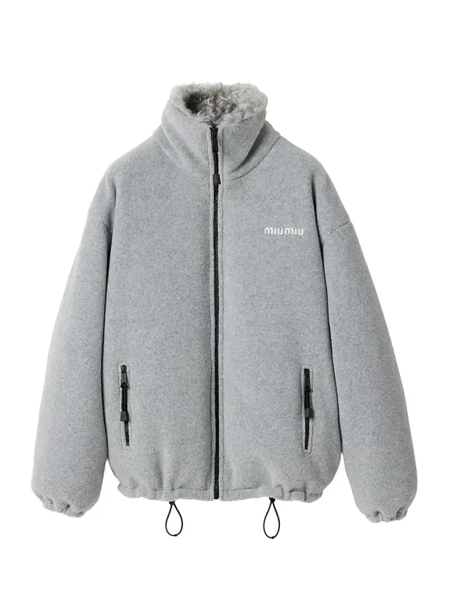 Miu Miu Women's Fleece Down Jacket - Grey