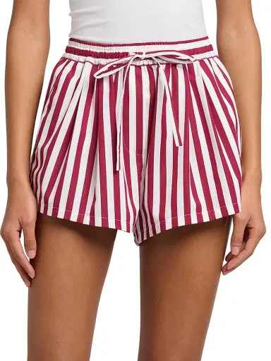 Dolce & Gabbana Women's Rigato Stripe Cotton-Silk Drawstring Shorts - Rigato - Size 12 | Thumbnail 3 Dolce & Gabbana Women's Rigato Stripe Cotton-Silk Drawstring Shorts - Rigato - Size 12 | Thumbnail 3
