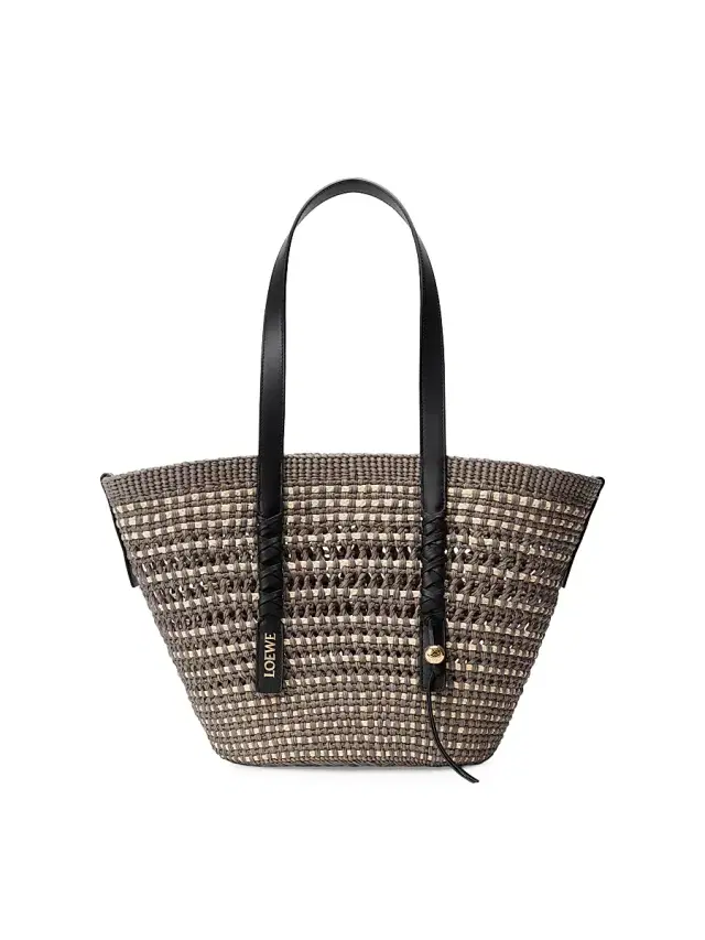 LOEWE Women's  x Paula's Ibiza  Braided Raffia Basket Bag - Khaki Natural