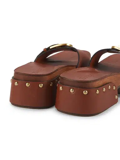 Zimmermann Women's Alight 40MM Studded Leather Platform Mules | Thumbnail 3