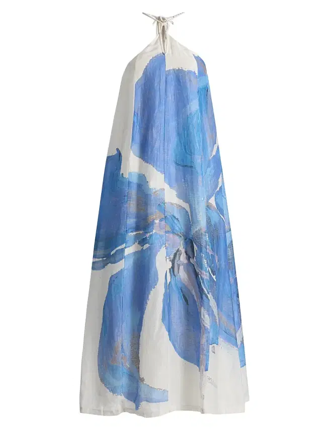 Women's Rumi Floral Halterneck Maxi Dress - Spliced Bloom