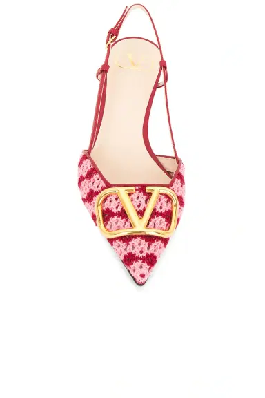 Valentino Garavani V Logo Signature 40 Slingback | Thumbnail 4