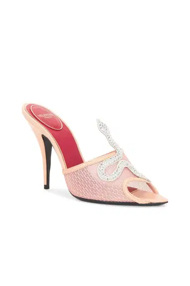 Valentino Garavani VG Coeur Vipere 105 Mule | Thumbnail 2 Valentino Garavani VG Coeur Vipere 105 Mule | Thumbnail 2