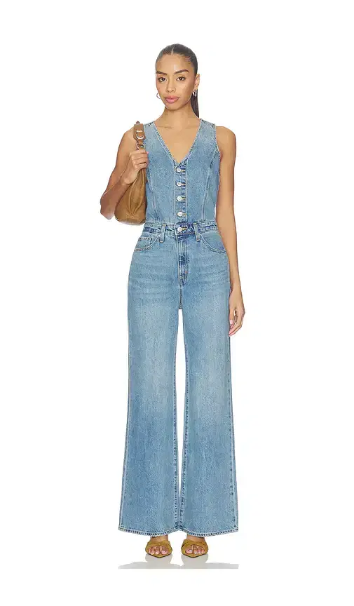 LEVI'S Vest Wide Leg Jumpsuit