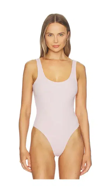 L'AGENCE Nica Scoop Neck Tank Bodysuit | Thumbnail 2