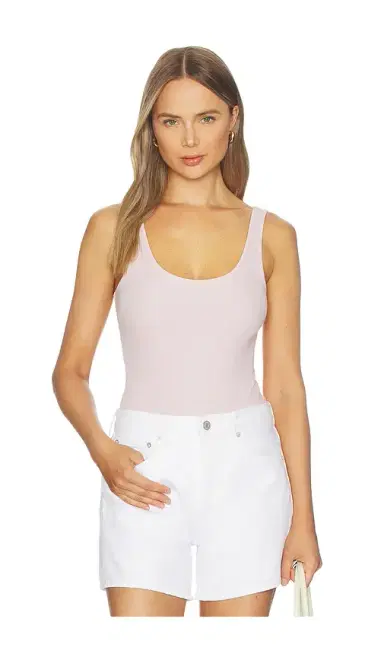 L'AGENCE Nica Scoop Neck Tank Bodysuit | Thumbnail 1