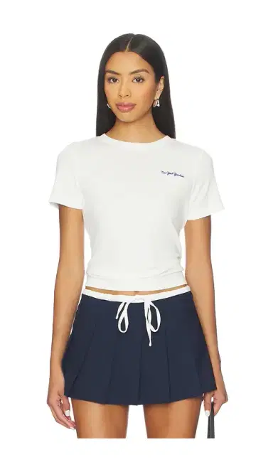 Terez x REVOLVE Yankees Pointelle Baby Tee | Thumbnail 1