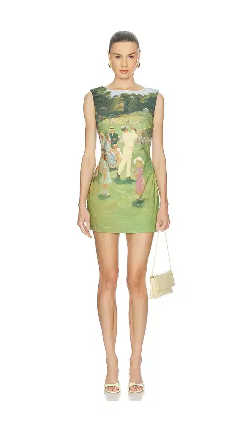 Yellow The Label Augusta Linen Dress