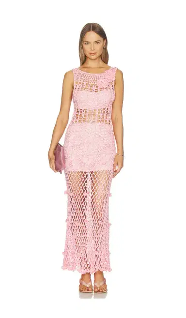 ANDREEVA Handmade Maxi Crochet Dress | Thumbnail 1