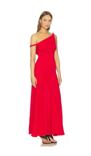 Alice + Olivia Alice + Olivia Noelia Twist Strap Paneled Maxi Dress | Thumbnail 2