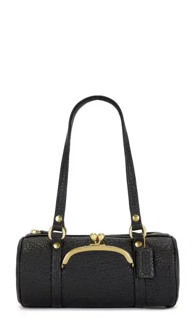 Coach Coach Originals Textured Pebble Leather Kisslock Barrel Bag 28 | Thumbnail 1