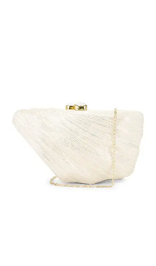 Emm Kuo Saline Fan Shaped Evening Clutch
