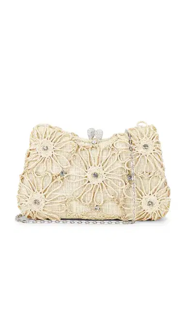 Emm Kuo Gustavia Raffia Flower Clutch | Thumbnail 1
